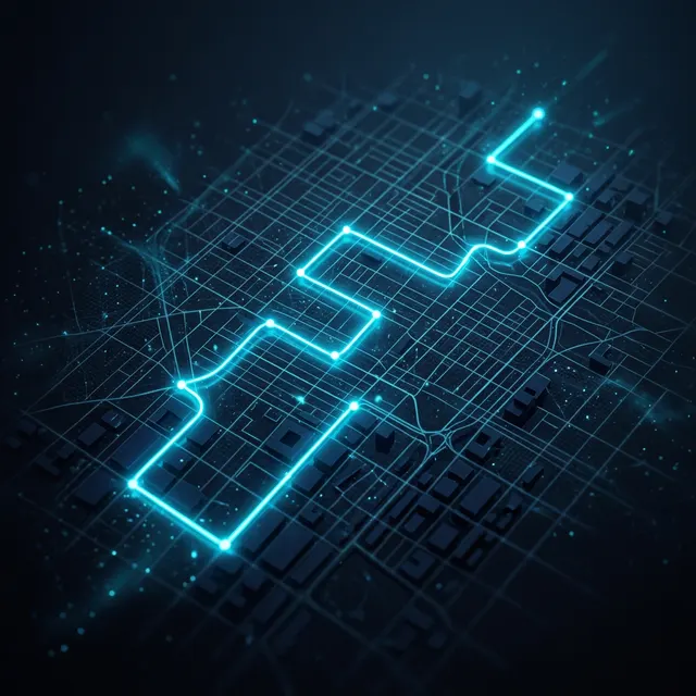 MapLoop Neon Rota Haritası